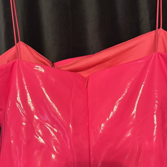 Fashion Nova Brand New Plastic Pink Mini Dress - Picture 6 of 8